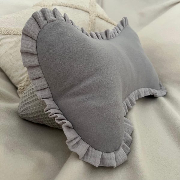 Lesekissen Romantic Grau