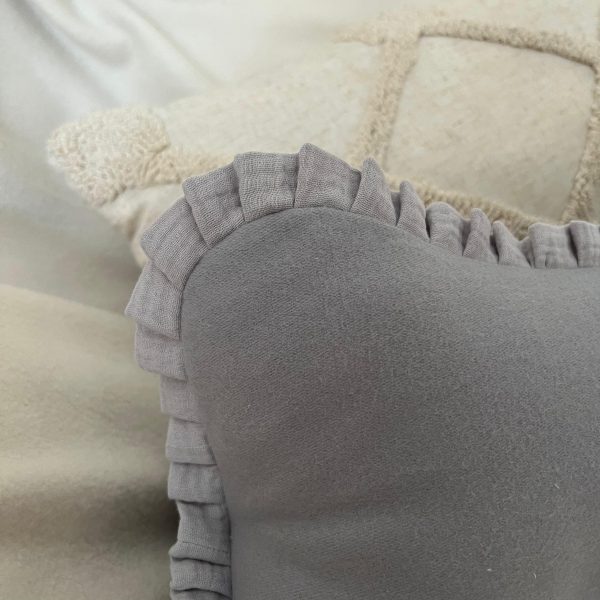 Lesekissen Romantic Grau